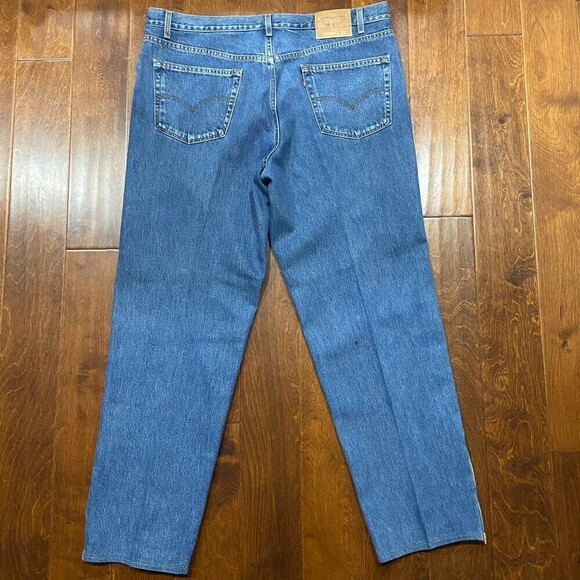 Levi's 550 Relaxed Fit Vintage Custom Flare Leg Denim Jeans Y2K Men's 44 - Picture 4 of 10